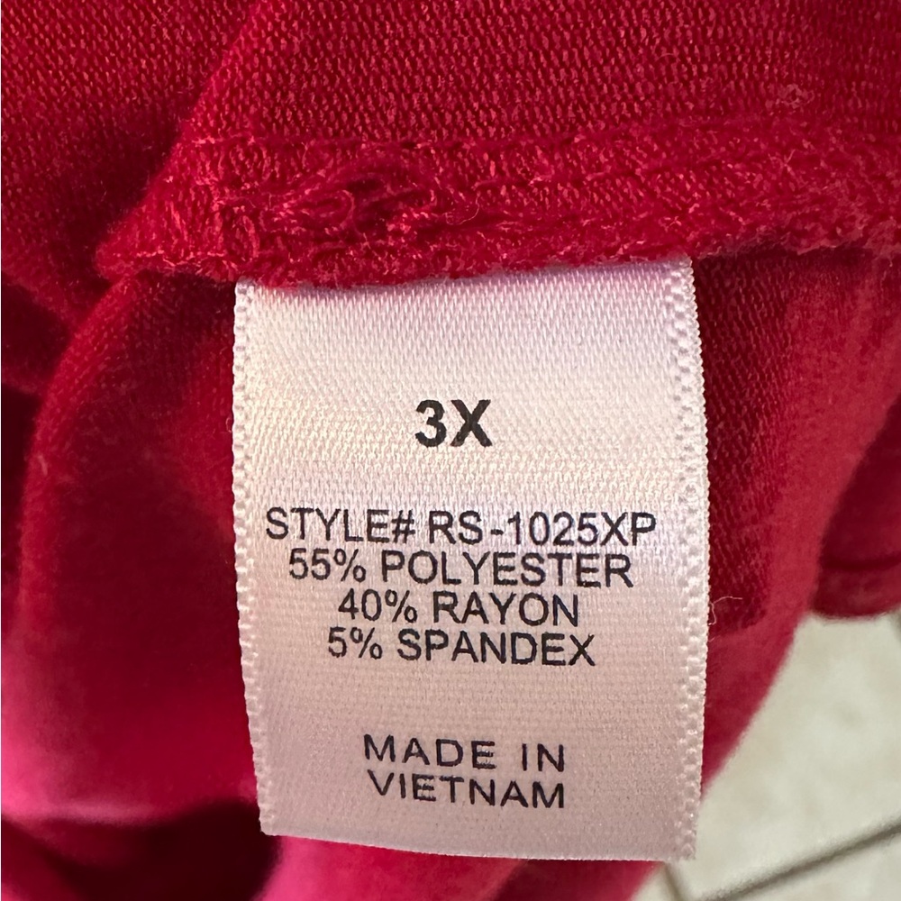 Zenana Premium size 3x Vibrant Red Maxi Dress with pockets EUC - Picture 6 of 6